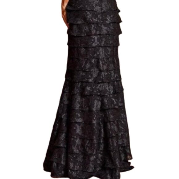 NWT Jovani 23890 Brocade Evening Dress Black Size 6 - Picture 4 of 6